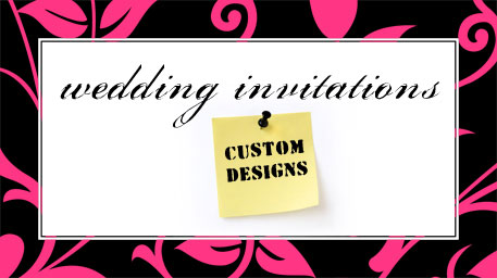 custom design wedding invitations logo